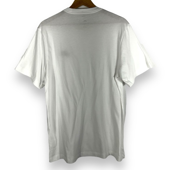 Nike Sportswear Club Men's Embroidered Spellout T-Shirt, White/Black, Size Large - Picture 8 of 8